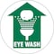 Brady Eye Wash, 17 in x 17 in, Circle, Vinyl, 97609 97609 - alternate 1